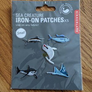 Sea Creature Iron-On Patches